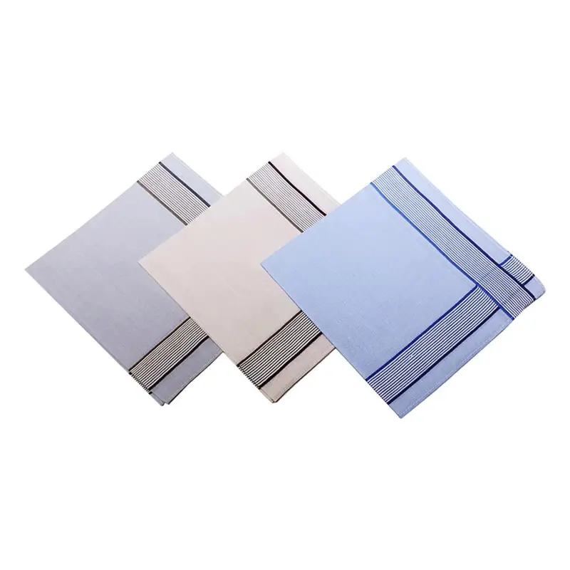 Khăn Tay Nam, Chất Liệu Cotton, Khăn Tay Vuông Bỏ Túi, Khăn Tay Dụng Cụ, 40x40cm, Nhiều Màu Sắc, Thích Hợp Cho Dạ Hội, Đám Cưới Thường Ngày, Lễ Kỷ Niệm, Ông Nội, Tuyệt Vời Làm Quà Tặng 4