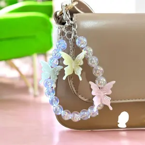 Senada Victory Hiasan Tas Charm Bag Strap Tali HP Batu Mutiara Kaca AB Glossy Premium TSVB500