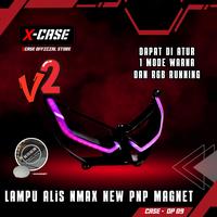 Gambar X-Case Lampu Alis Depan Nmax New Drl Lazy Rgb Mode Magnet Plug And Play DP 09 - V2 - RGB 1 Warna dari Xcase Indonesia Kota Administrasi Jakarta Barat 4 Tokopedia