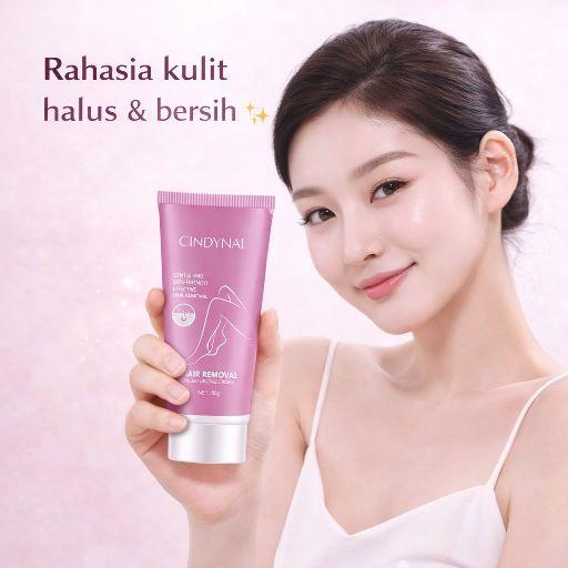 Cindynal Hair Removal Cleansing Cream 60g - Krim Perontok Bulu, Menghaluskan Kulit Melembabkan Kulit Menjaga Kesehatan Kulit Wax
