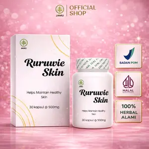 Ruruvie Skin Whitening Isi 30 Kapsul Mencerahkan Kulit Dari Dalam Tanpa Bahan Kimia Lulus BPOM Kandungan Alami Terbaik dengan Ekstrak PunicaGranatum & Vitamin E C