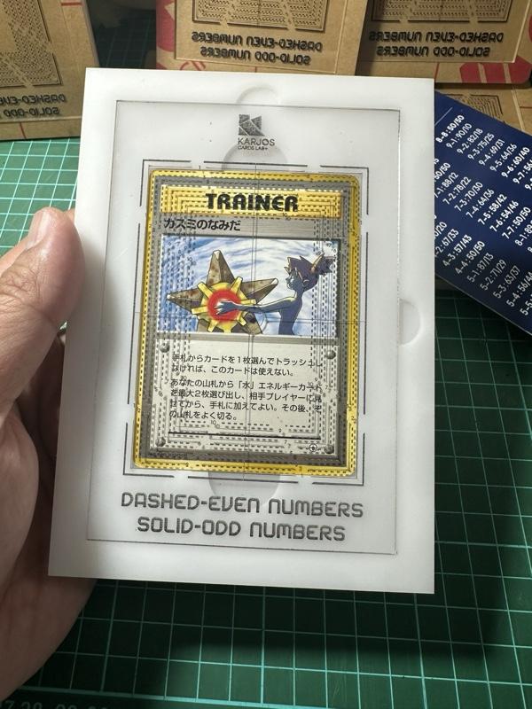 Karjos Card Lab+ CARD CENTERSCOPE Alat Ukur Centering Kartu TCG Pokémon Pokemon Presisi Laser Cut Acrylic Tebal Grading Tool Kolektor PSA BGS CGC
