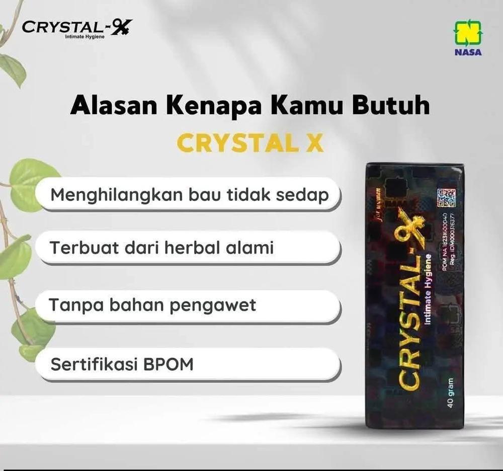 NCX NASA CRISTAL X ORIGINAL 100% ASLI - Perawatan Masalah Kewanitaan Yang Sangat Terlaris 40 Gram - crystalx