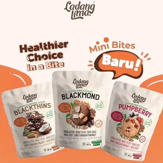 Ladang Lima Healthy Cookies Mini Bites | Gluten Free Halal Food Almond Dairy 0