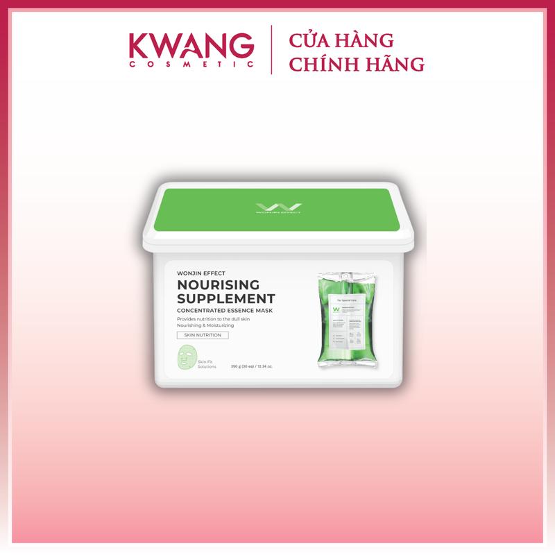 Hộp 30 miếng mặt nạ Wonjin Effect phục hồi 350ml Hàn Quốc XANH LÁ
