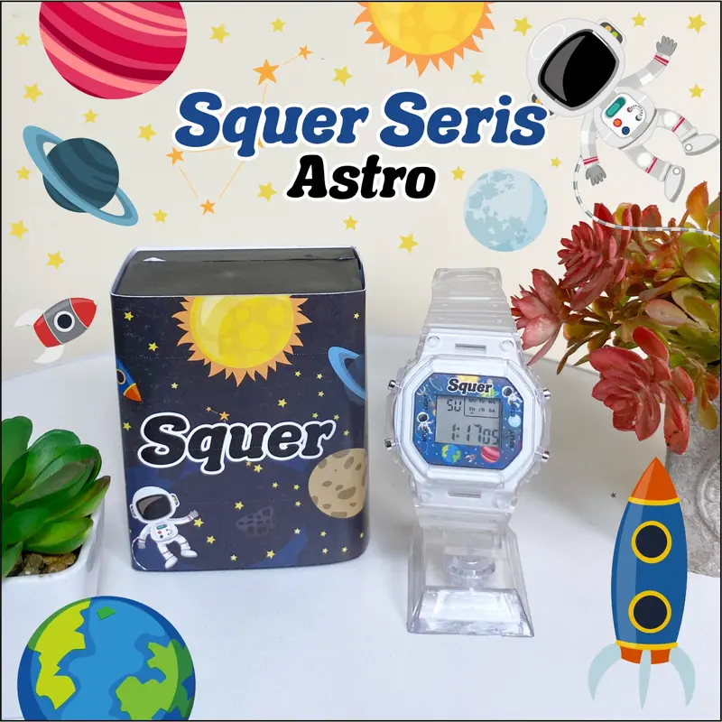 jam tangan digital custom nama squer seris 5
