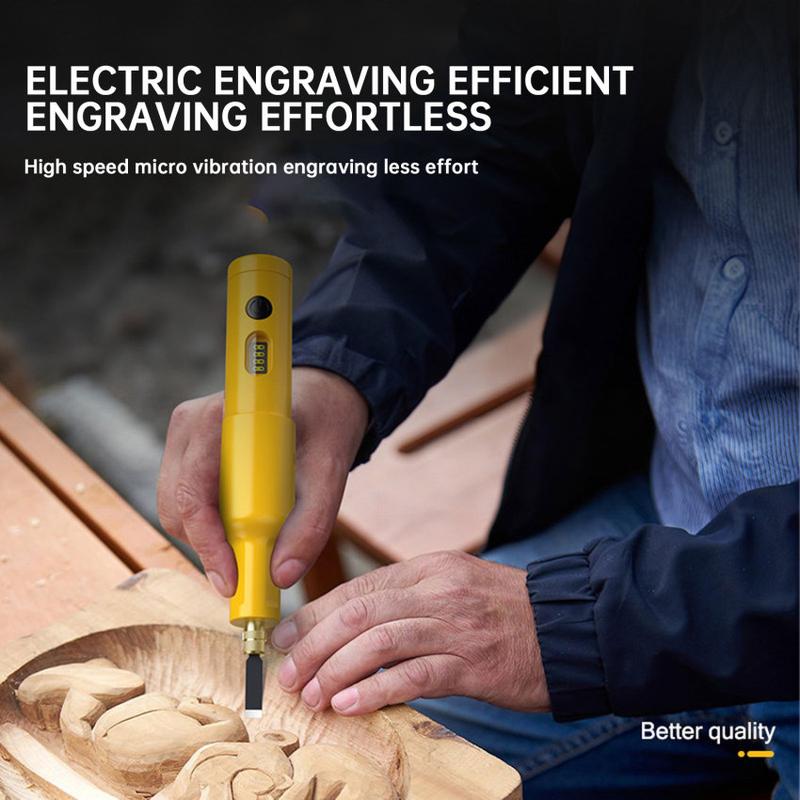 Product Introduction of Carpenter Root Sculpture Mini Power Carving Chisel Carpentry Lithium Electric Carving  Chisel Set Electric Wood Graving Pen 33