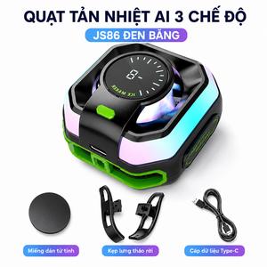 Quạt Tản Nhiệt Điện Thoại Gắn Nam Châm Và Kẹp Lưng, Màn Hình Số Hiển Thị Nhiệt Độ, 3 Mức Điều Chỉnh, Làm Mát Nhanh Ít Ồn Cho Chơi Game, Livestream, Xem Phim, Dùng Cho iPhone Android Máy Tính Bảng