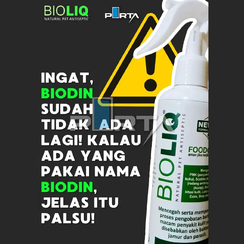 BIOLIQ 250ml OBAT SAPI PMK SAPI GAK MAU MAKAN PENYAKIT MULUT DAN KUKU IRITASI KULIT SCABIES 2