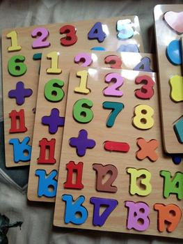 Product Review of ABC Alphabet Digital Puzzle Wooden Toys Kid Number Letter shape Matching Jigsaw Board 20*20cm Baby Newborn Infant Toddler Girls Girls Boys Soft Early Educational Learning Gift from P**y 1
