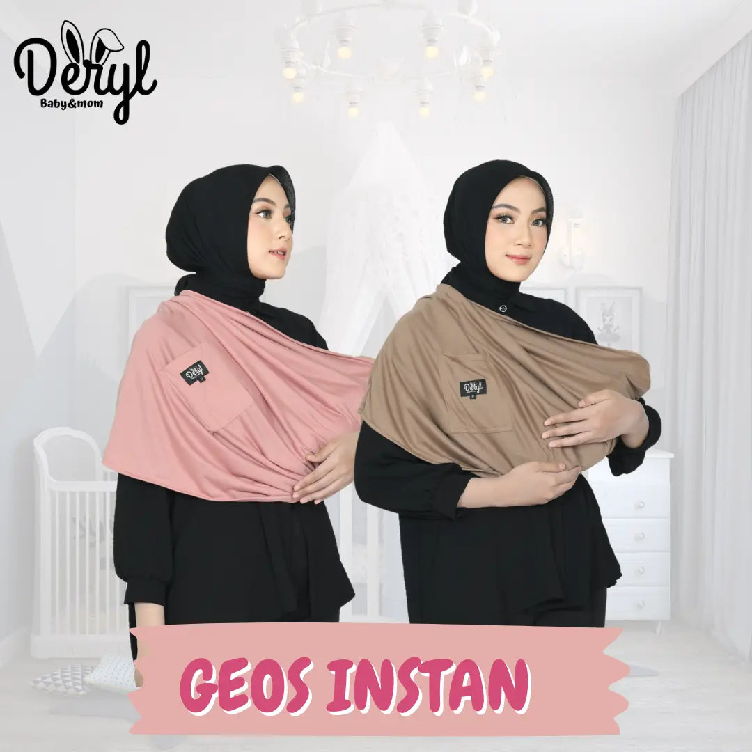 Gendongan Bayi Samping Kaos Geos Warna Biru