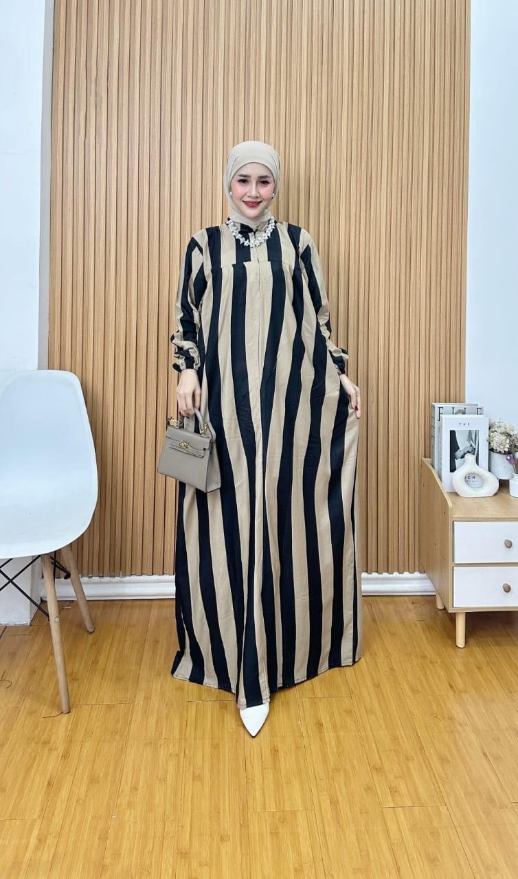 Gamis Salur Cantik Wanita Kekinian by BatikM3 Collection Dress salur gamis Muslim Panjang Karet Motif