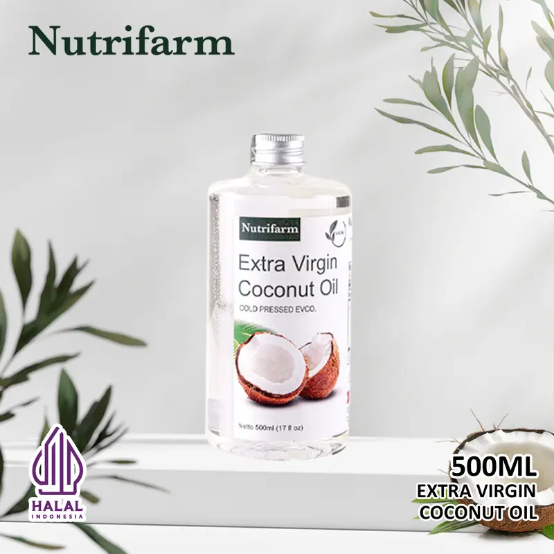 NUTRIFARM VIRGIN COCONUT OIL 500 ML Organic Natural Alami 0