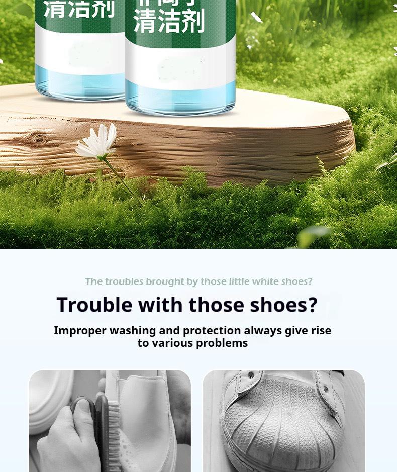 Product Introduction of Chất Tẩy Rửa Giày Trắng, Chất Tẩy Rửa Giày Trắng, Khử Khuẩn, Mousse Bọt Không Nước, Chất Tẩy Rửa Khô, Thích Hợp Để Làm Sạch Giày 1