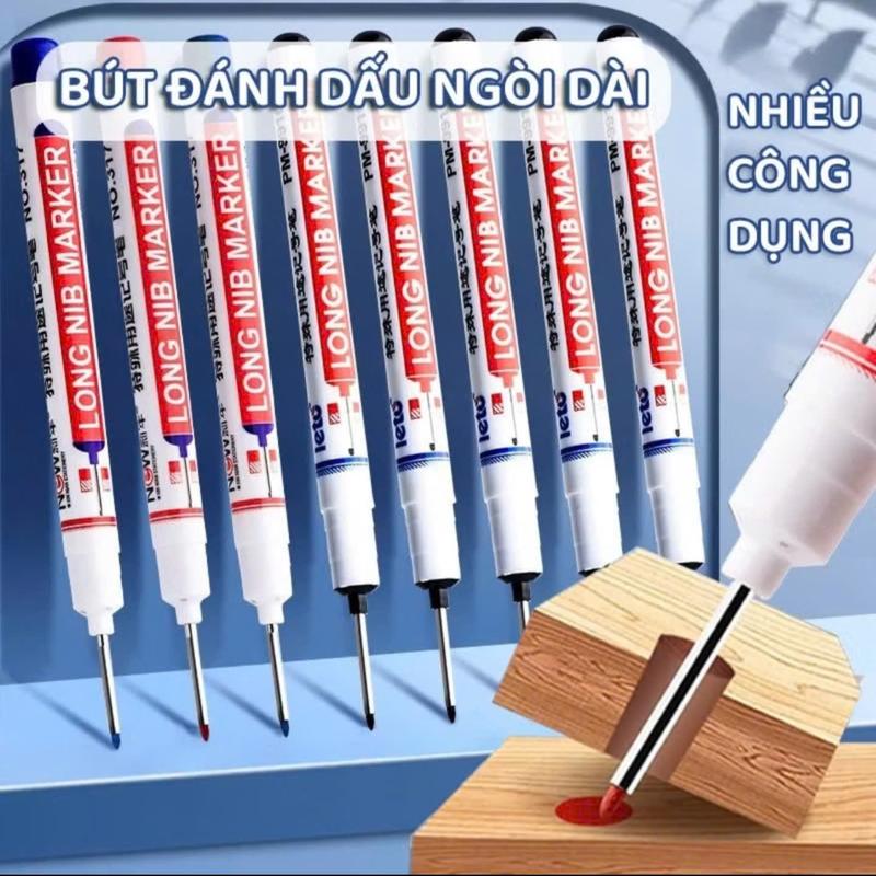ComBo 10 Bút Ngòi Dài 2CM Đủ 3 Màu Có Thể Chọn Màu ( Xanh , Đỏ , Đen ), Bút Lông Dầu Nét Bút Đậm , Mau Khô , Không Bay Mực , Không Nhòe ,