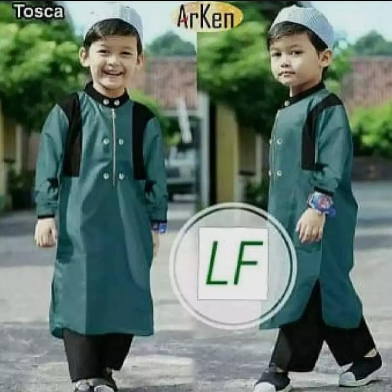 Setelan KOKO anak plus peci 0-12 thn // Setelan koko Pakistan anak // koko arken anak // koko anak terbaru // gamis koko anak 1