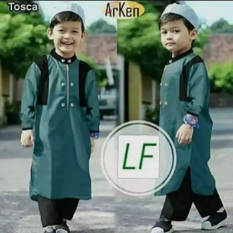 Setelan KOKO anak plus peci 0-12 thn // Setelan koko Pakistan anak // koko arken anak // koko anak terbaru // gamis koko anak 1