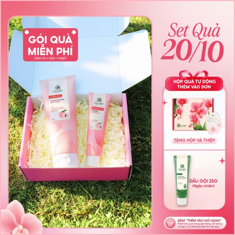 Combo Dưỡng Thể & Kem Dưỡng Da Tay Cỏ Mềm | Quà tặng người yêu, mẹ, cô giáo