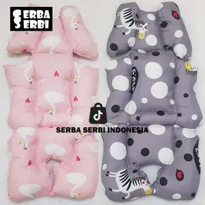 BANTAL STROLLER BAYI/ALAS STROLLER BAYI/SANDARAN STROLLER BAYI Empuk Dapat disesuaikan Tanpa Garansi dapat dilipat pink safari Indonesia