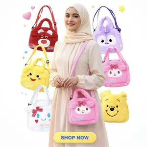 Tas selempang karakter Bahan lembut Wanita