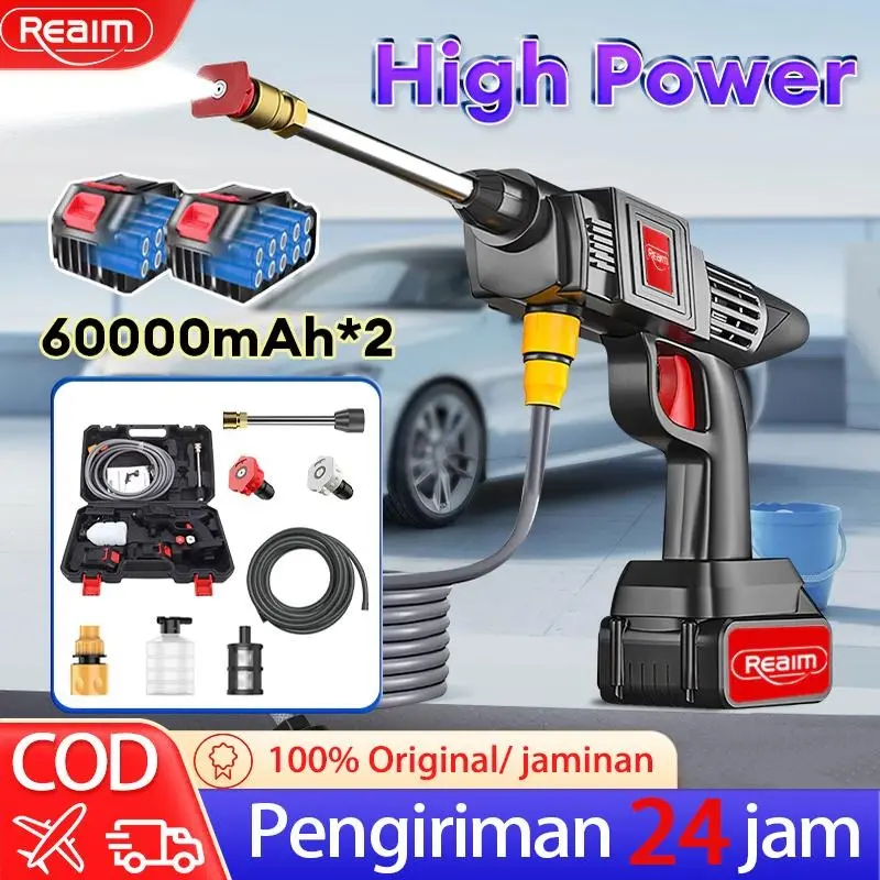 Reaim Jet Cleaner 450W 699V/788V Alat Cuci Mobil Cuci Staem Ac Mobil Screen Sablon Berkualitas Pompa Mesin Steam Power Spayer Alat Portable Nirkabel Alat Cuci Motor Semprot Cordless Mesin Cuci Mobil Jet Clean