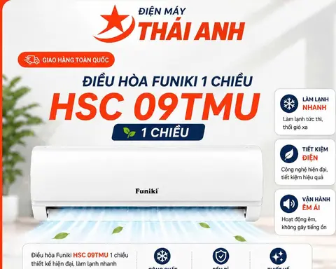 ĐIỀU HÒA FUNIKI 9000 1 CHIỀU THƯỜNG HSC09TMU/TMM
