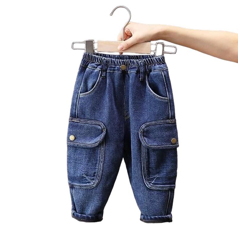 Celana Jeans Panjang Anak Motif Cargo J37 1 - 6 Tahun 5