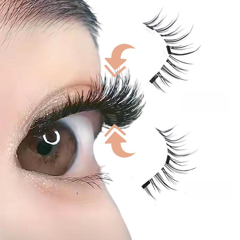 Product Introduction of Magnetic Glue-Free Three Magnetic False Eyelashes Suit Collection Reusable Natural Simulation Long-Lasting Magnetic False Eyelashes 1
