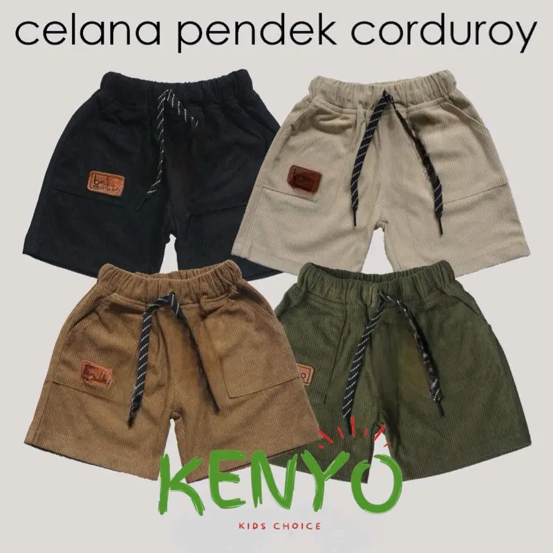 Celana Pendek Anak Unisex Corduroy 1-5 Tahun Laki-Laki Perempuan