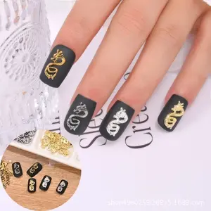 NC Nails - Hiasan Nail Art 3D Punk Motif Naga - Tempelan Nail Art Zodiak Naga - Tempelan Vape Motif Naga - Hiasan Vape Motif Dragon - Tempelan Kuku Motif Naga - Aksesoris Nail Art Zodiak Naga - Aksesoris Kuku Motif Dragon