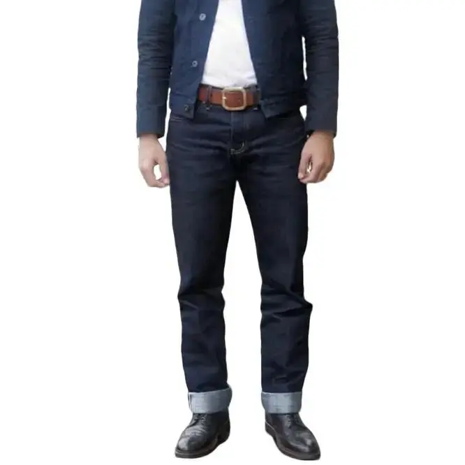 Celana Selvedge Pria Denim Accent By MiMo - Celana Demin 13oz Tebal Slim Fit Hitam