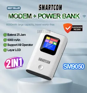 SMARTCOM - Modem Wifi 4G LTE with Power Bank SMARTCOM - SM9050 PRO 6000mAh
