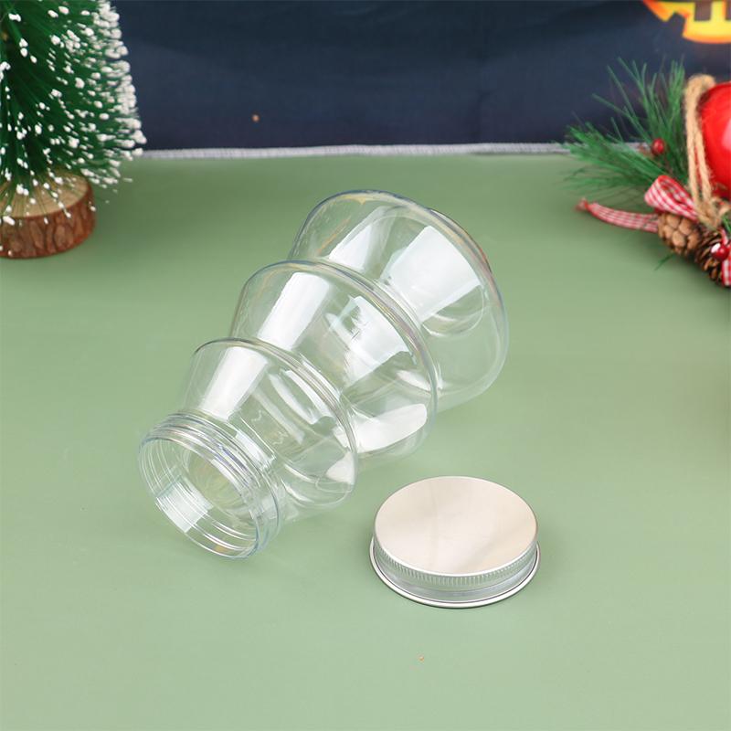 Product Introduction of Creative Plastic Storage Jar Christmas Tree Decorative Wedding Center Candy Jars Living Room Desktop Snack Organizer Home Decor Transparent Biscuit Candy Snack Jar Christmas Gift Box 14