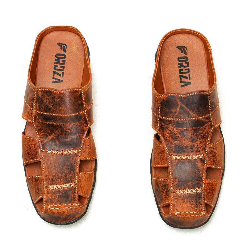 Sandal Slop Pria Kulit Asli / Sendal Slop Sandal selop BT506 9