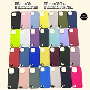Silicone Case Full Cover Casing Soft Case Silikon Softcase Anti Noda untuk iPhone 12 / iPhone 12 Mini / iPhone 12 Pro / iPhone 12 Pro Max