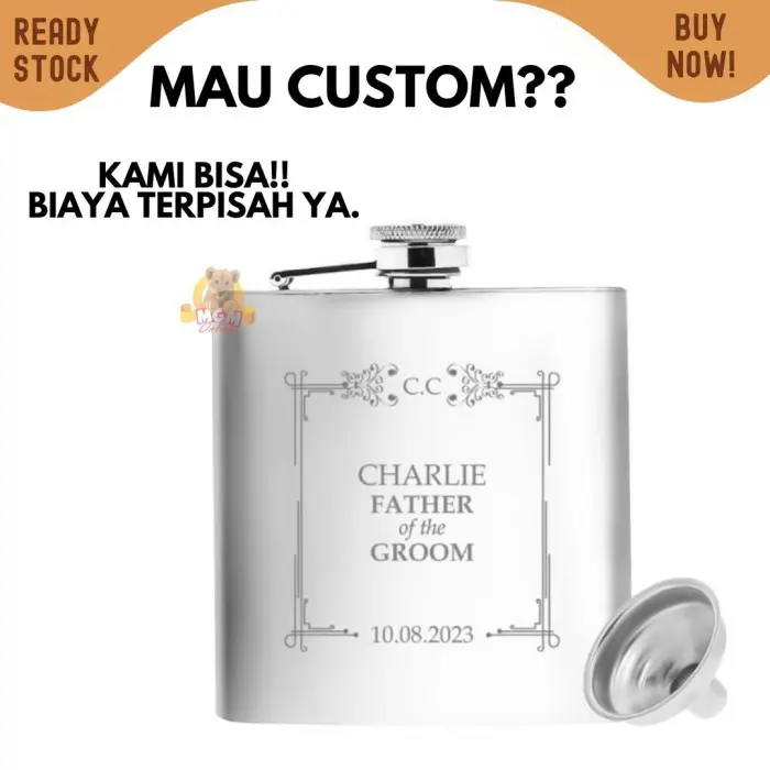 Botol pocket Stainless 168ml Hip Flask 6oz liquor botol minuman keras 4