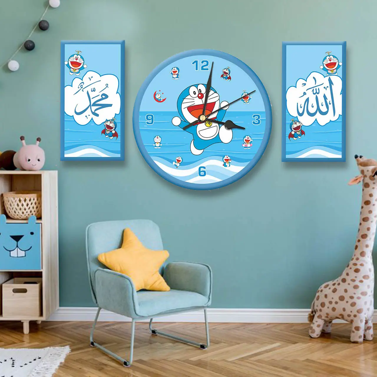 Jam Dinding Karakter Doraemon Lucu dan Minimalis