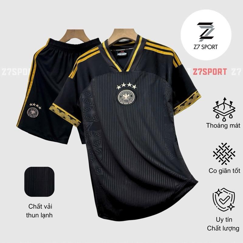 Bộ quần áo bóng đá đồ đá banh ĐỨC WC 2022 Logo thêu - Vải thun lạnh cao cấp