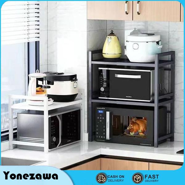 Kệ Lò Vi Sóng kích thước có thể điều chỉnh 2/3 tầng-Kệ Đựng Đồ Dùng Nhà Bếp, kệ gia vị 2 tầng tiện ích,Kệ Đa Năng Cao Cấp Nhỏ Gọn, Tiện Lợi, kệ lưu trữ