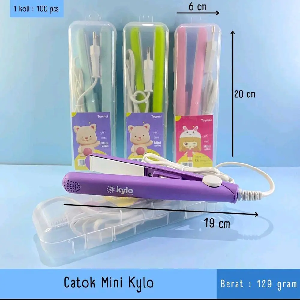 Catok Mini Kylo ORI Warna Random - Sisir Rambut - Catokan
