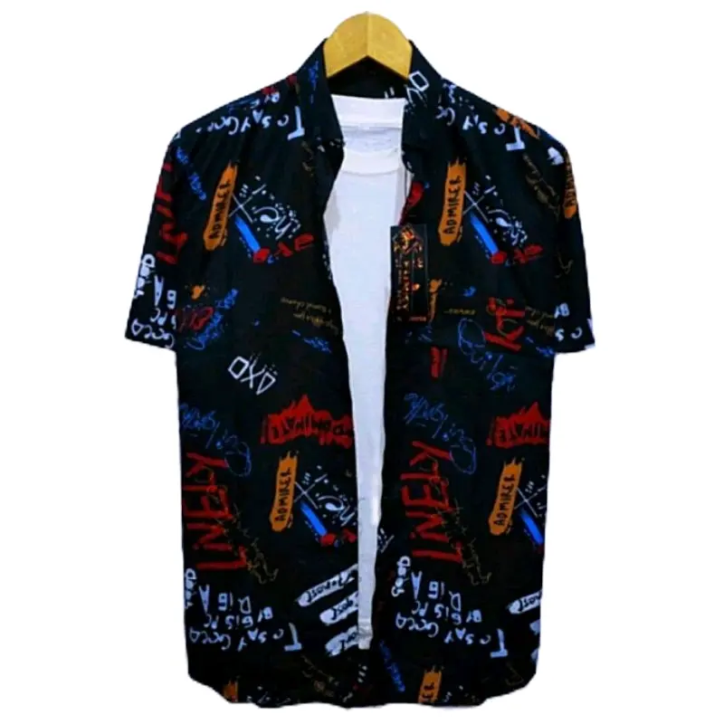 kemeja surfing pria lengan pendek / kemeja motif / kemeja distro ... 0