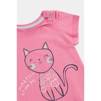 Gambar Mothercare Pink Cat T-Shirt - Kaos Anak Perempuan (Pink) - 5-6 Years dari Mothercare Indonesia Kab. Badung 3 Tokopedia