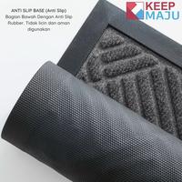 Gambar KEEP MAJU 45X75CM Keset Pintu Masuk / Keset Anti Slip / Karpet Untuk Area Komersial / Door Mat Depan Rumah - ABU-ABU, 45X75CM dari Keepmaju karpet official Kota Tangerang 3 Tokopedia