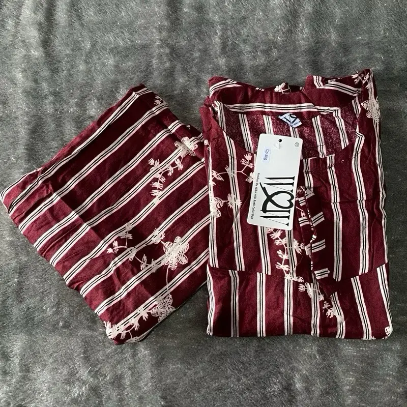 Cp wow abg (Kf 02) tgn 3/4 bahan rayon motip bunga kecil [bb 45-50kg] 1