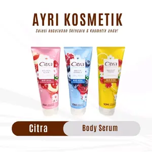 Citra Body Serum 180m Bright Sparkle Berry Bliss & Bouncy Glow Juicy Bloom Bio-AHA 10H Aroma Tahan Lama