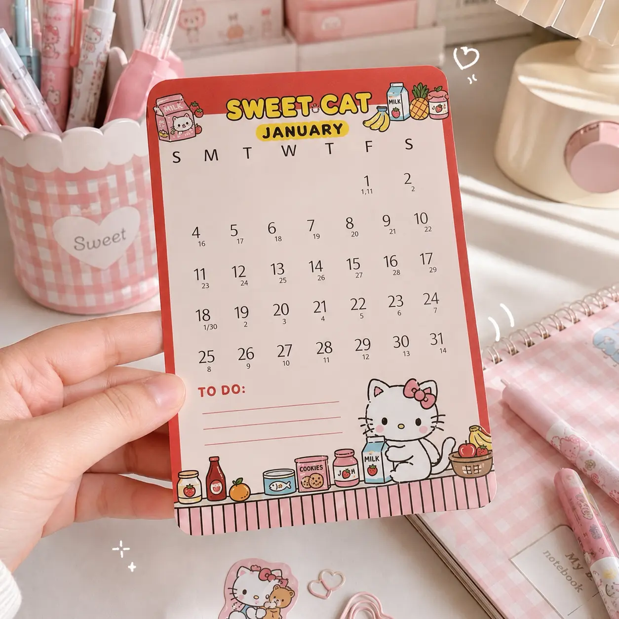 TẶNG 1 tờ lịch 2026 hoặc 1 tờ plan week