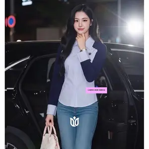 CANTICS TSHIRT STRIPE NEW ARRIVAL COMBINATION BASIC ATASAN WANITA PREMIUM CACUAL