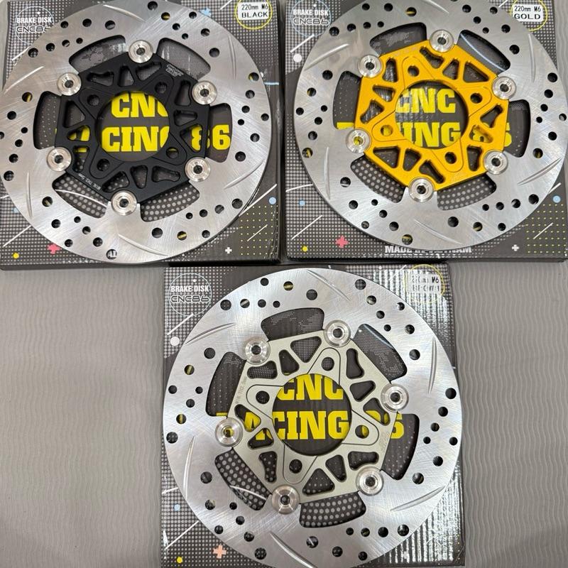 Đĩa thắng 86Racing K6 220mm Khoen inox 304 ép thuỷ lực