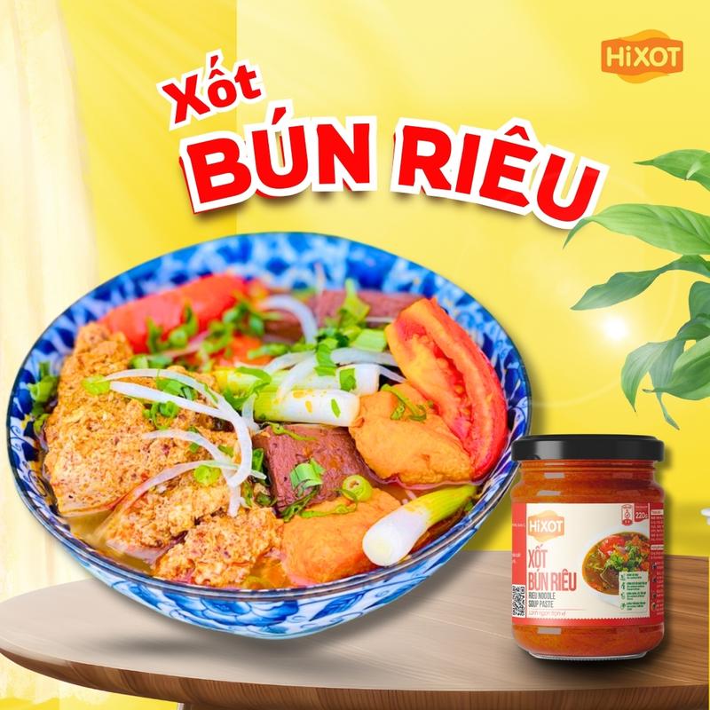 HiXOT Xốt Bún Riêu Hũ 220gram - Gia vị hoàn chỉnh