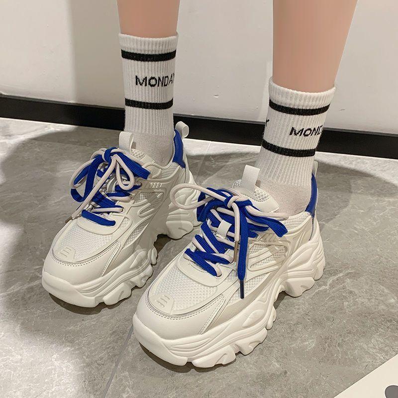Giày Nữ, Độc Đáo, Dad Shoes, Bộ Sưu Tập Mùa Lò Xo 2024, Đế Tăng Chiều Cao, Dễ Phối Đồ, Thời Trang, Giày Thể Thao Thường Ngày Giày Thể Thao Sneaker 2